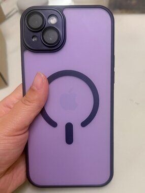 Purple Bumper MagSafe Frosted Pink iPhone Case